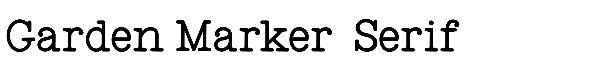 Garden Marker  Serif image